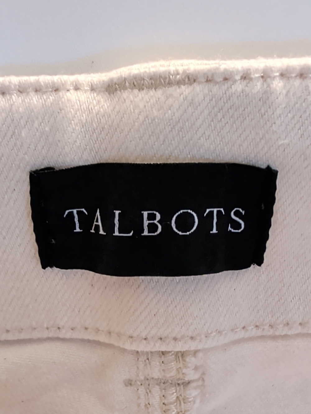 Talbots Classic Jean Denim Trouser with Black Label Size 10  99% Cotton 1% Spand - Picture 2 of 11